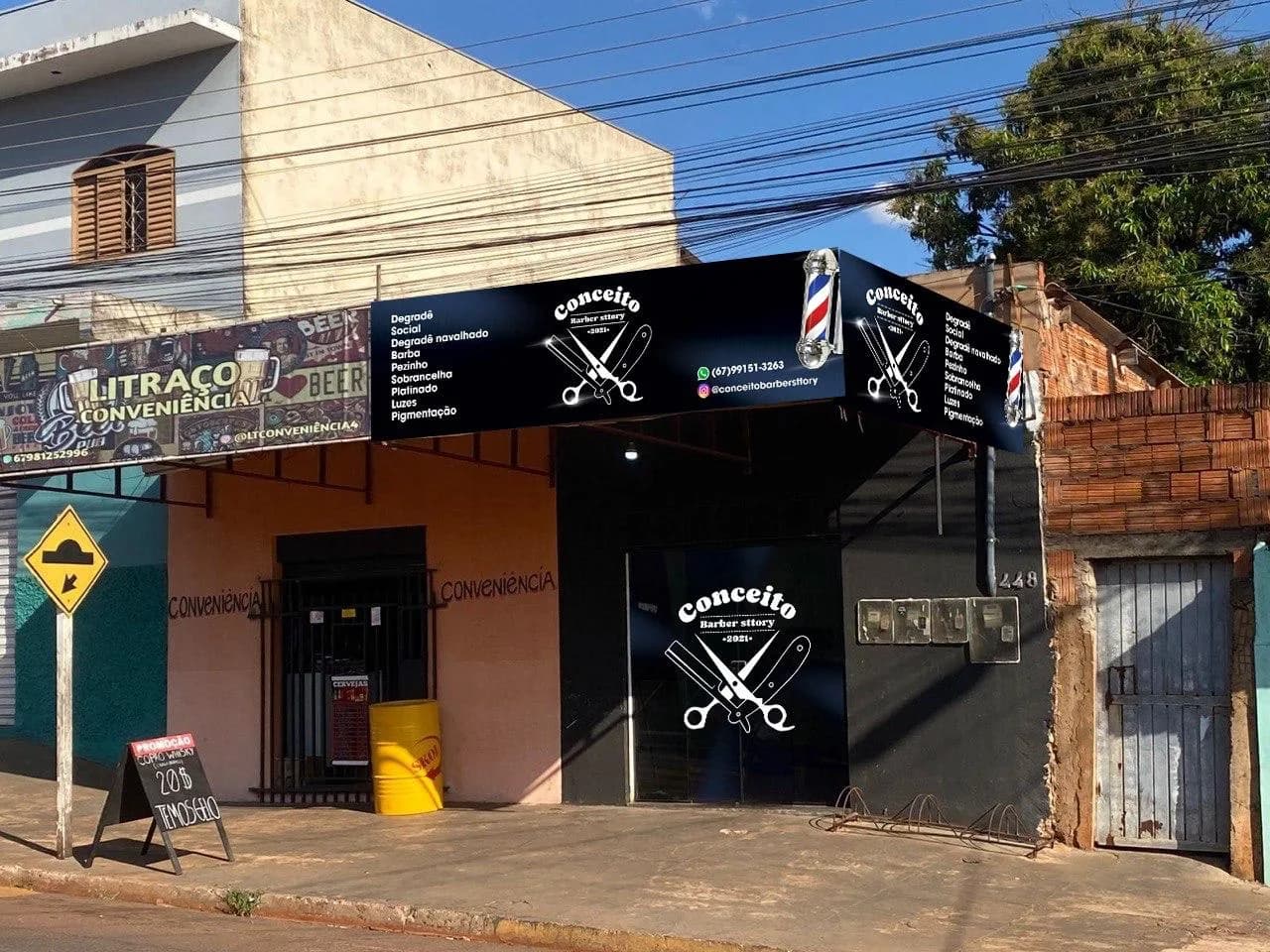 Fachada da Conceito Barber